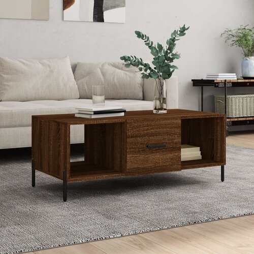 vidaXL Stolić za kavu boja hrasta 102 x 50 x 40 cm konstruirano drvo Cijene