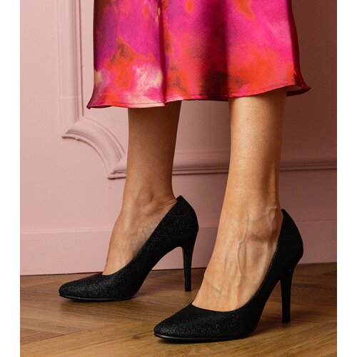 D/CEO marka niezdefiniowana Black stiletto pumps with a glitter finish Ursana Cene