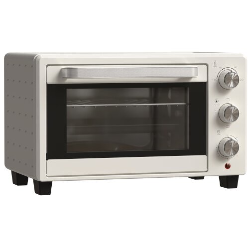 Nesta Mini pečica 21 L, kremno bela, nerjavno jeklo in steklo, vrtljivi raženj, 3 načini kuhanja, 100&ndash;230 &deg;C, pekač in re&scaron;etka, toaster pečica, (5000493717) Cene