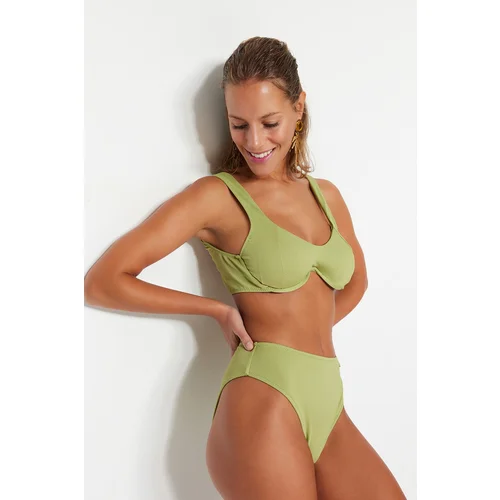 Trendyol Bikini Bottom - Khaki - Plain