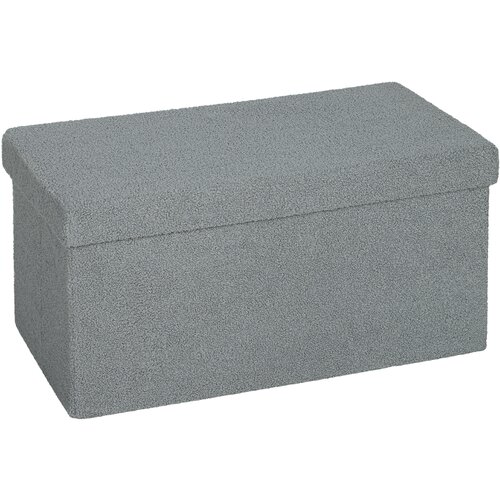 HOMCOM sedežna klop poliester, MDF 76D x 38&Scaron; x 38V cm Temno siv, (5000242510) Cene