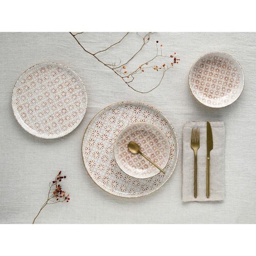 Creatable Jedilni Servis Emiliana Peach, 12-Delni Slike