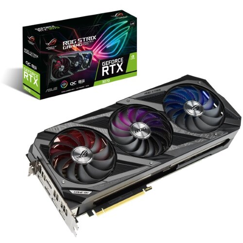 Asus nVidia GeForce RTX 3070 8GB 256bit ROG-STRIX-RTX3070-O8G-V2-GAMING grafička kartica Slike
