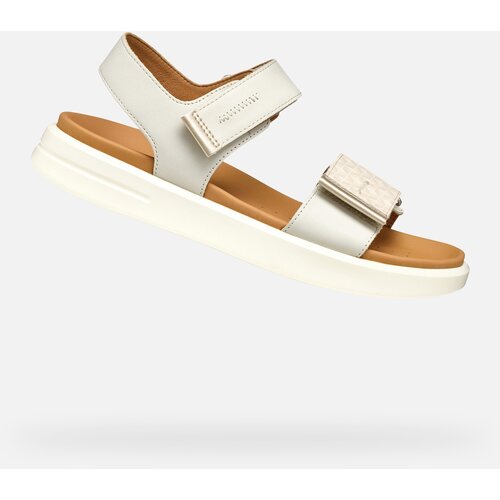 Geox Beige women's sandals XAN2S - Women's Cene
