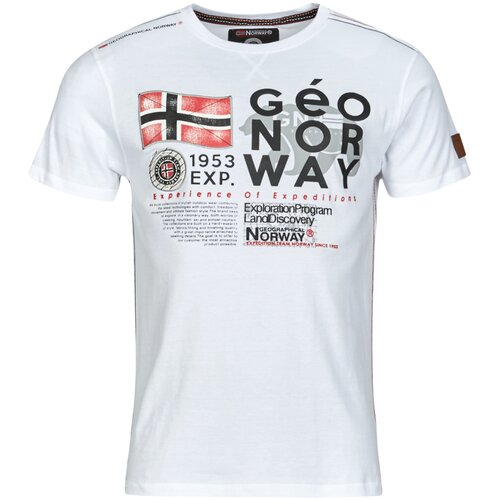 Geographical Norway Majice s kratkimi rokavi JIVY Bela Cene