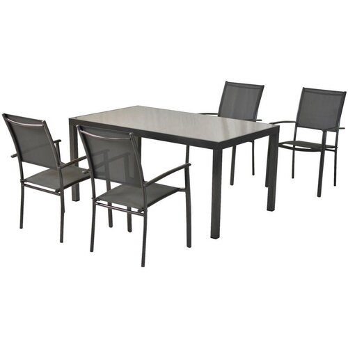 Gardenson Vrtni Set Milano, 5-delni, Raztegljiva Miza Cene