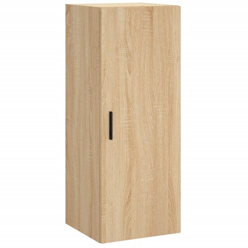  Visoka komoda hrasta sonome 34,5x34x180cm od konstruiranog drva Slike
