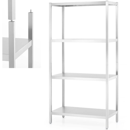 Hendi Kovinski skladiščni regal 5 polic 900 x 450 x 1800 mm - 813041, (21298179) Cene