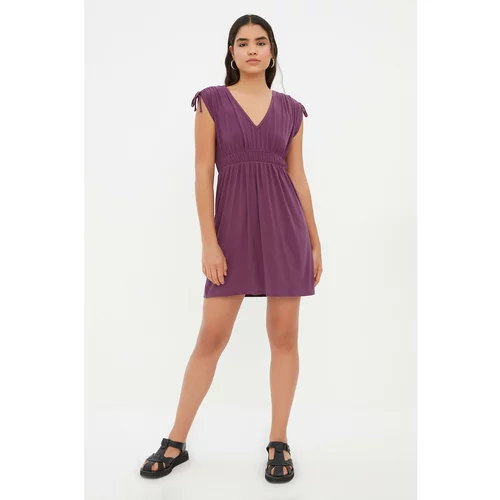 Trendyol Purple A-line Knitted Dress