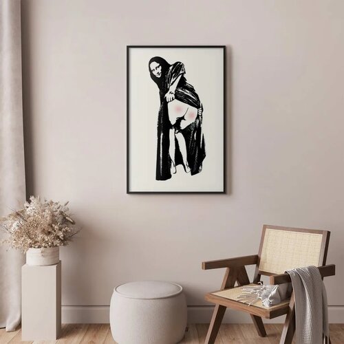  Plakat - Painful Sitting 29.7x42 Crni okvir Slike