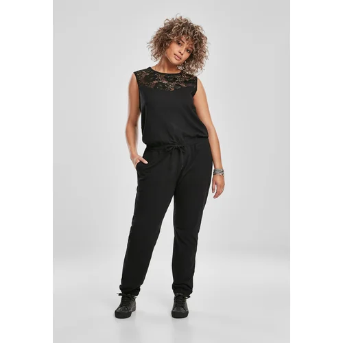 UC Ladies Ladies Lace Block Jumpsuit black