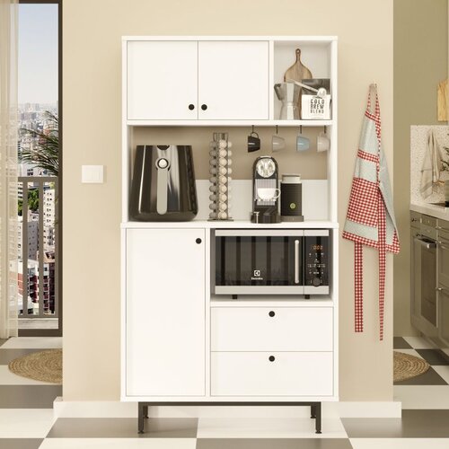Hanah home RE3-W white multi purpose cabinet Cene