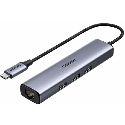Ugreen hub adapter USB-C v 3xUSB 3.0 + RJ45, CM475