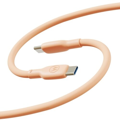 Motorola silicone 2m kabl type c na type c 5A, peach fuzz / 100W Cene