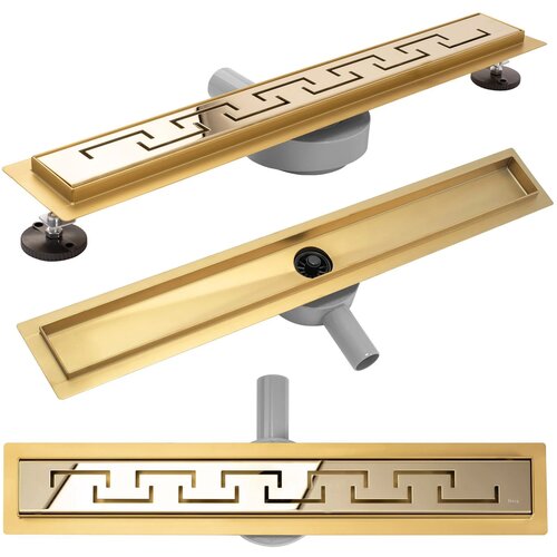 REA Bath REA LINEARNI ODVOD GREEK PRO MIRROR GOLD 60 Slike