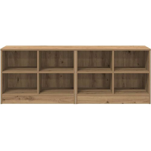  za krevet s policom 2 pcs Hrast artisan 66 x 33 x 48 cm - Hrast artisan Slike