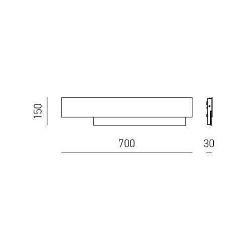 Gea Luce DOHA A G B - LED zidno svetilo DOHA LED/25W/230V 70 cm bela Slike
