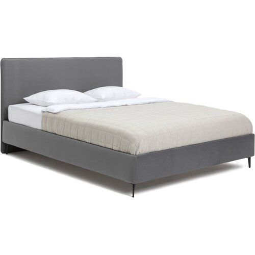 Bonami Selection Sivi tapecirani bračni krevet s podnicom 160x200 cm Noira Slim – Cene