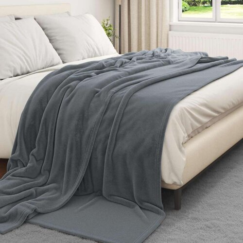  Pokrivači za bacanje 6 pcs Tamno siva 240 x 270 cm Runo Cijene