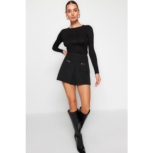 Trendyol Shorts - Black - Normal Waist Cijene