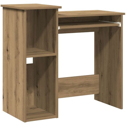 Maison Chic pisalna miza - računalni&scaron;ka miza s policami artisian hrast 84x40x78 cm inž. les, (21785435) Cene