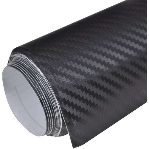 VidaXL Folija za avto 3D črna 100x150 cm Slike