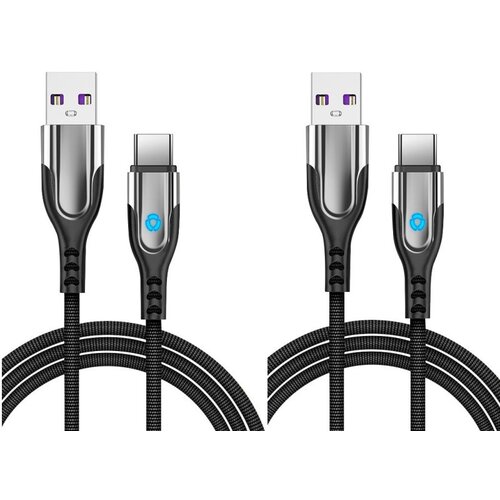 INF 2 paketa Type-C v kabel USB 3,1 A hitro polnjenje/sinhronizacija podatkov 1 m Black, (21262018) Cene