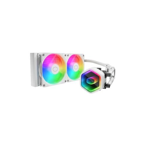Cooler Master Komplet za tekočinsko hlajenje AIO Liquid Liquid 240 Core II, 240mm, ARGB, bel Cene