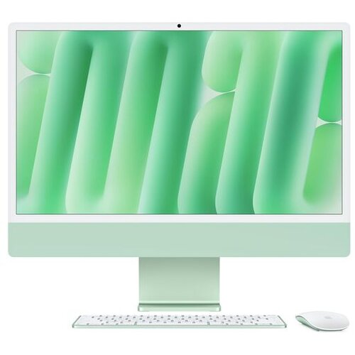 Apple 2024 iMac All-in-One Desktop Computer with M4 chip with 10-core CPU and 10-core GPU: Built for Intelligence, 24-inch Retina Display, 24GB Unified Memory, 512GB SSD Storage; Green Cene