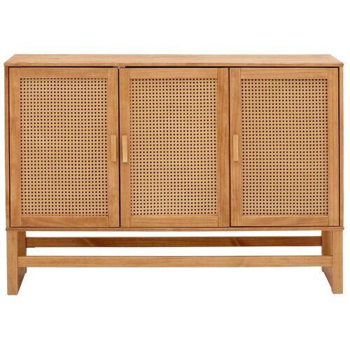 St&amp;oslash;raa Komoda od borovine s vratima od ratana Jolene, &amp;scaron;irine 128 cm Slike