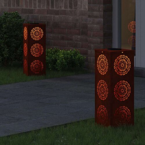  Solarna LED svjetlost za stazu 2 pcs Corten čelik Corten čelik Slike