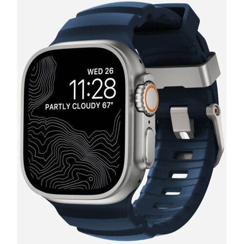  Narukvica za Apple watch Nomad Rocky Point natural Atlantic blue 44/ 45/ 46/ 49 mm Slike