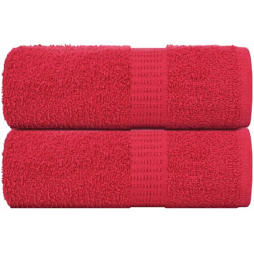 vidaXL Ručnici za goste FROGN 2 kom. Crveni 30x50 cm 360 g/m² - Crvena 30 x 50 cm 2 Cene