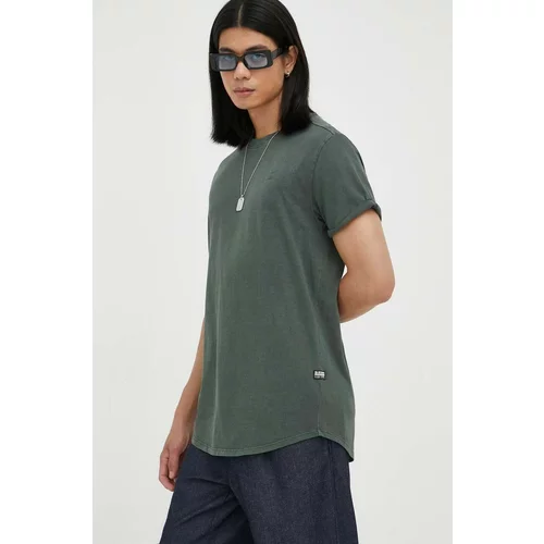 G-star Raw Pamučna majica boja: zelena, glatki model