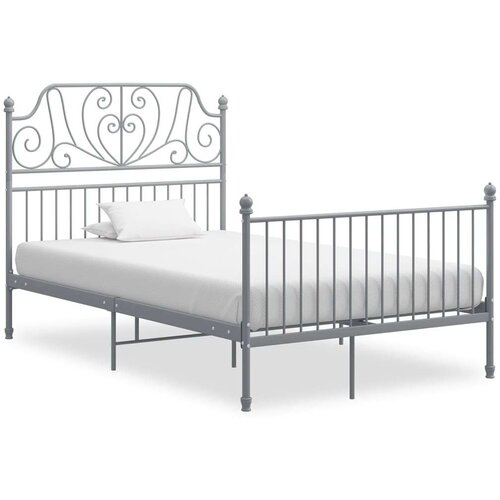  Za krevet sivi metalni 120 x 200 cm Cijene