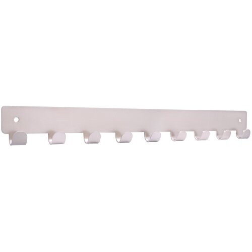 SIRO Zidna lajsna s kukicama (D x V: 366 x 41 mm, Broj kuka: 9 Kom., Poniklano) Cijene