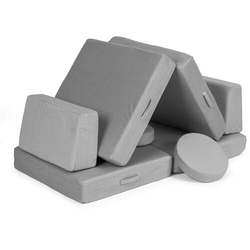ECO TOYS DIY modularna fotelja sa 8 jastuka - siva Slike