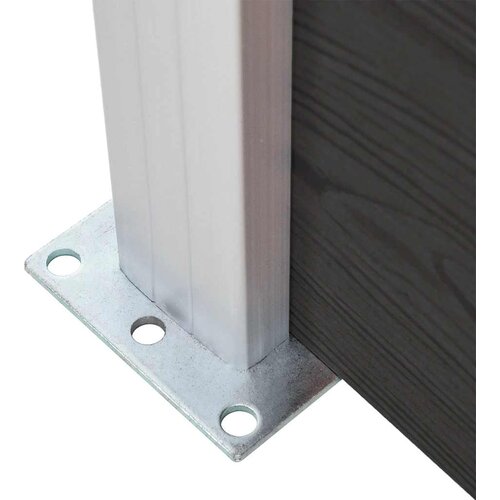  za ogradu WPC 95 x 186 cm crni Slike