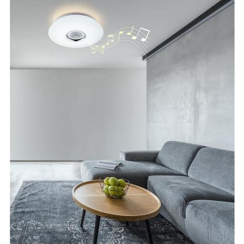 Globo LED stropna svetilka z zvočnikom (18 W, 1.120 lm, 3.000 - 4.500 - 6.000 K, IP20, premer 40, vi&amp;scaron;ina 7 cm, z daljincem) Slike