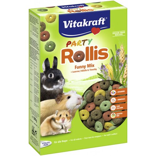 Vitakraft Poslastica za glodavce, Rollis Party, 500 g Cijene