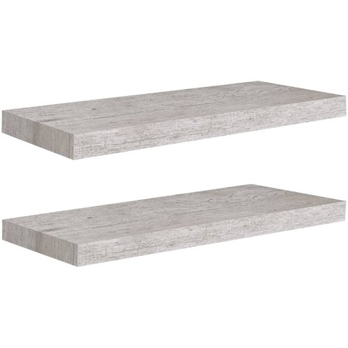 Maison Chic 2 kosi Stenske Police - Viseče police betonsko sive 60x23,5x3,8 cm MDF, (21793671) Slike