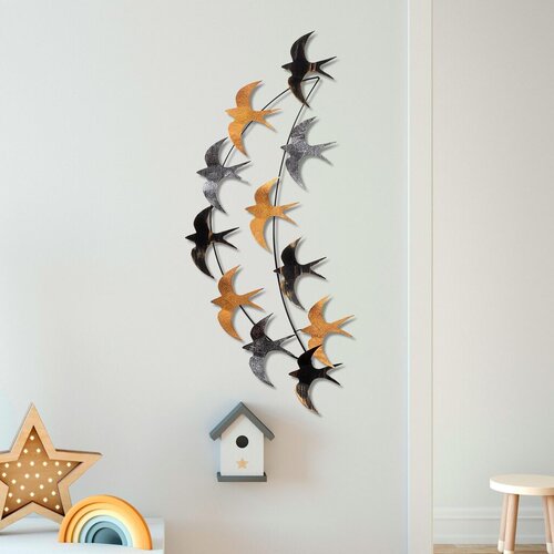 Wallity zidna dekoracija flight 3, 50 x 100 x 5 cm, šarena Cene