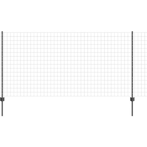 vidaXL vrtnarska ograja komplet 2 siva prašno premazano jeklo 25 x 1,2 m Cene