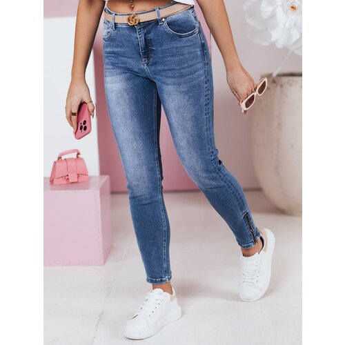 DStreet Spodnie damskie jeansowe skinny WERNI granatowe Cene