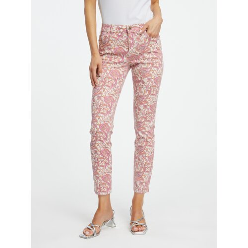 Orsay Pink Women Patterned Slim Fit Jeans - Women Cene