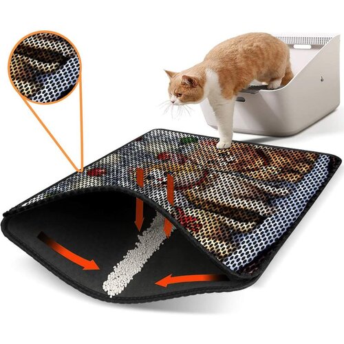 WALLXPERT Nrszn0172 multicolor cat litter mat Cene