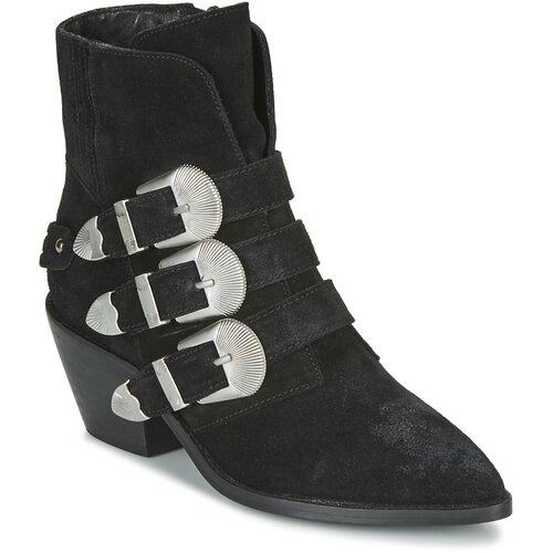 Pepe Jeans Polškornji WESTERN W BUCKLE Črna Cene