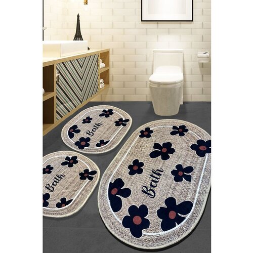  Moole - Beige Beige Bathmat Set (3 Pieces) Cene