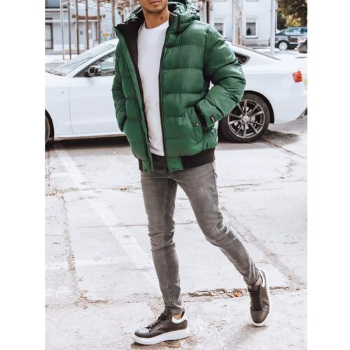 DStreet green men's quilted winter jacket TX4215 Slike