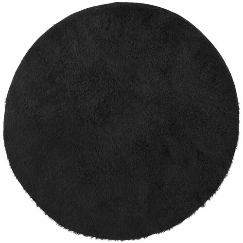 Maison Chic Visoka košata Preproga, Rug črna 100x100 cm poliester, (22120275) Cene